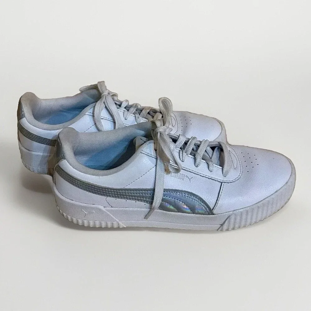 Puma White Women's Sneakers Size 10 Model 373834-01 EUC